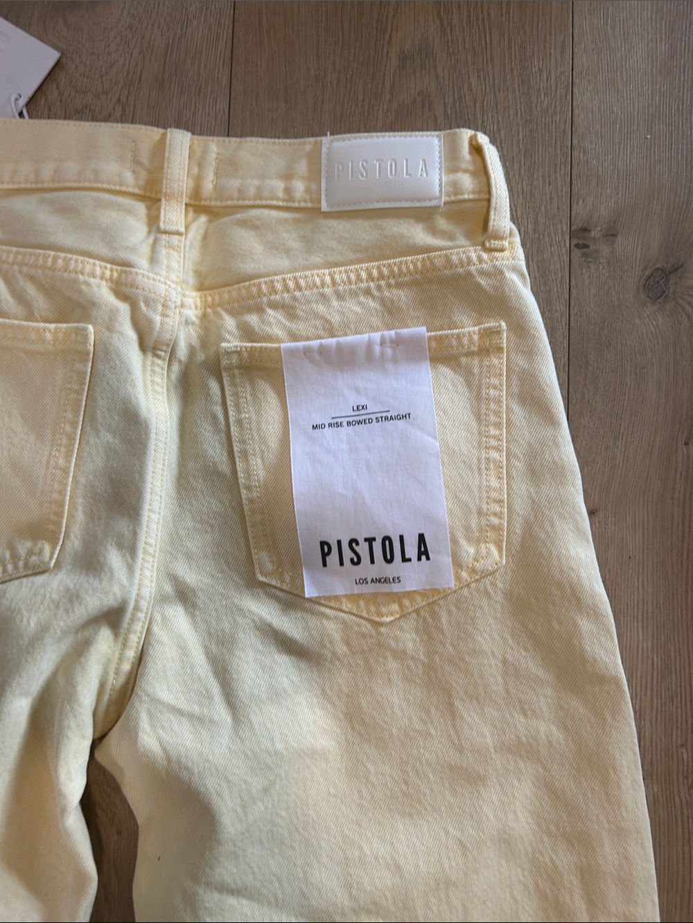 Pistola Lexi Women Jeans in Pale Yellow - Picture 8 of 8